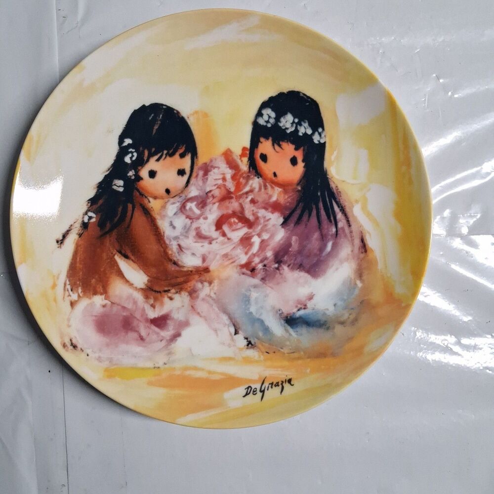 De Grazia "Spring Blossoms" Plate Children of the Sun Collection 1987
